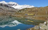 Der zweite Umlauf mit unserem Sonderzug am Lago Bianco.