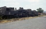Loksammlung für ein Eisenbahnmuseum am Keleti pályaudvar 1974