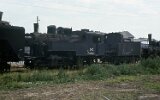 Loksammlung für ein Eisenbahnmuseum am Keleti pályaudvar 1974